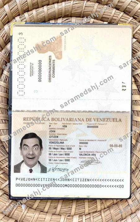 Venezuela passport photo look